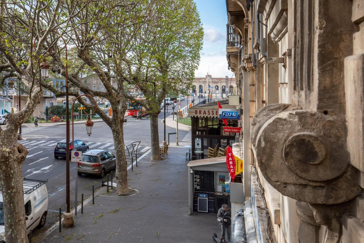 Le Victor Hugo -Centre Ville -1 Mn De La Gare Sète Esterno foto